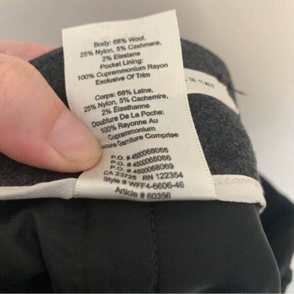 Aritiza Wilfred Jallade Pant Dark Grey Tie Front 8 - Picture 5 of 11